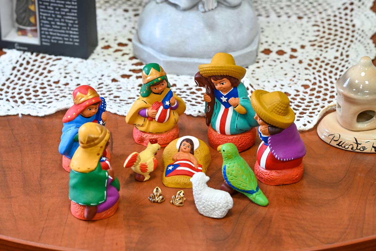 Puerto Rican themed nativity scene