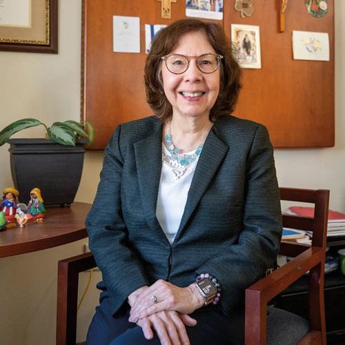 Sandra Vera-Munoz in her office.