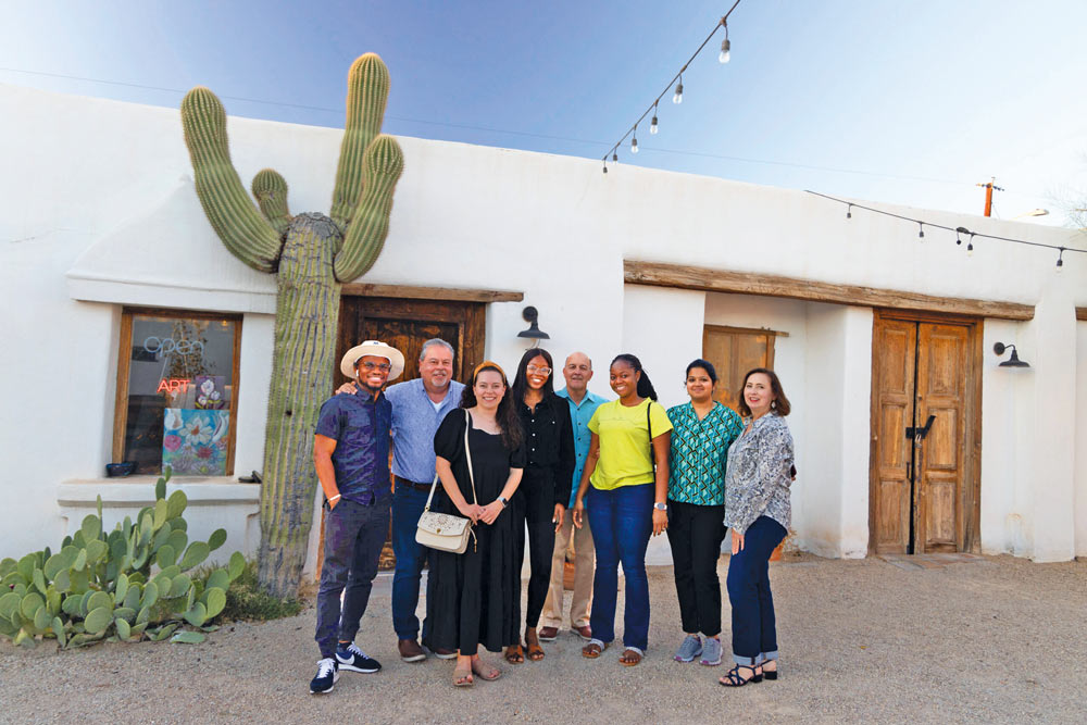 Group shot of MBA team in El Paso, Texas